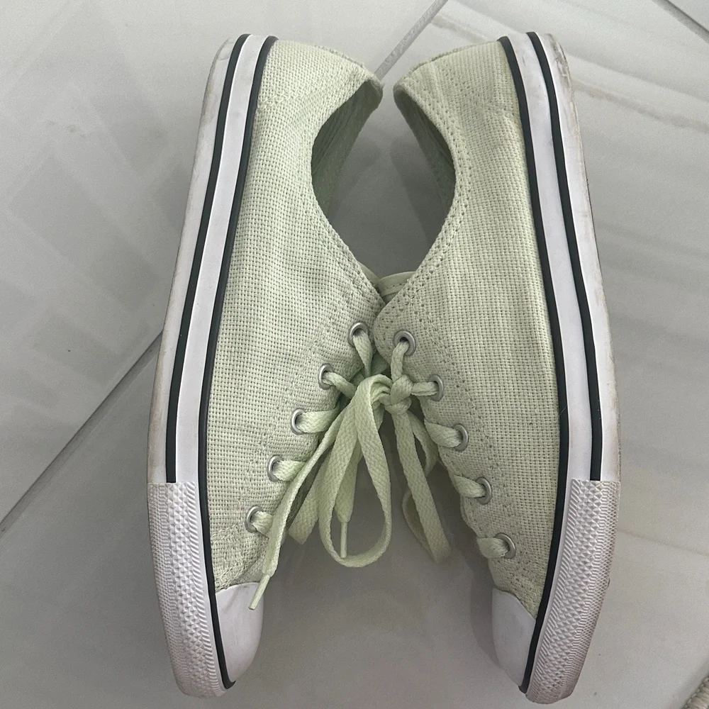 Perfect Easter outfit must have- Converse Mint Green Canvas Sneakers - Picture 3 of 11